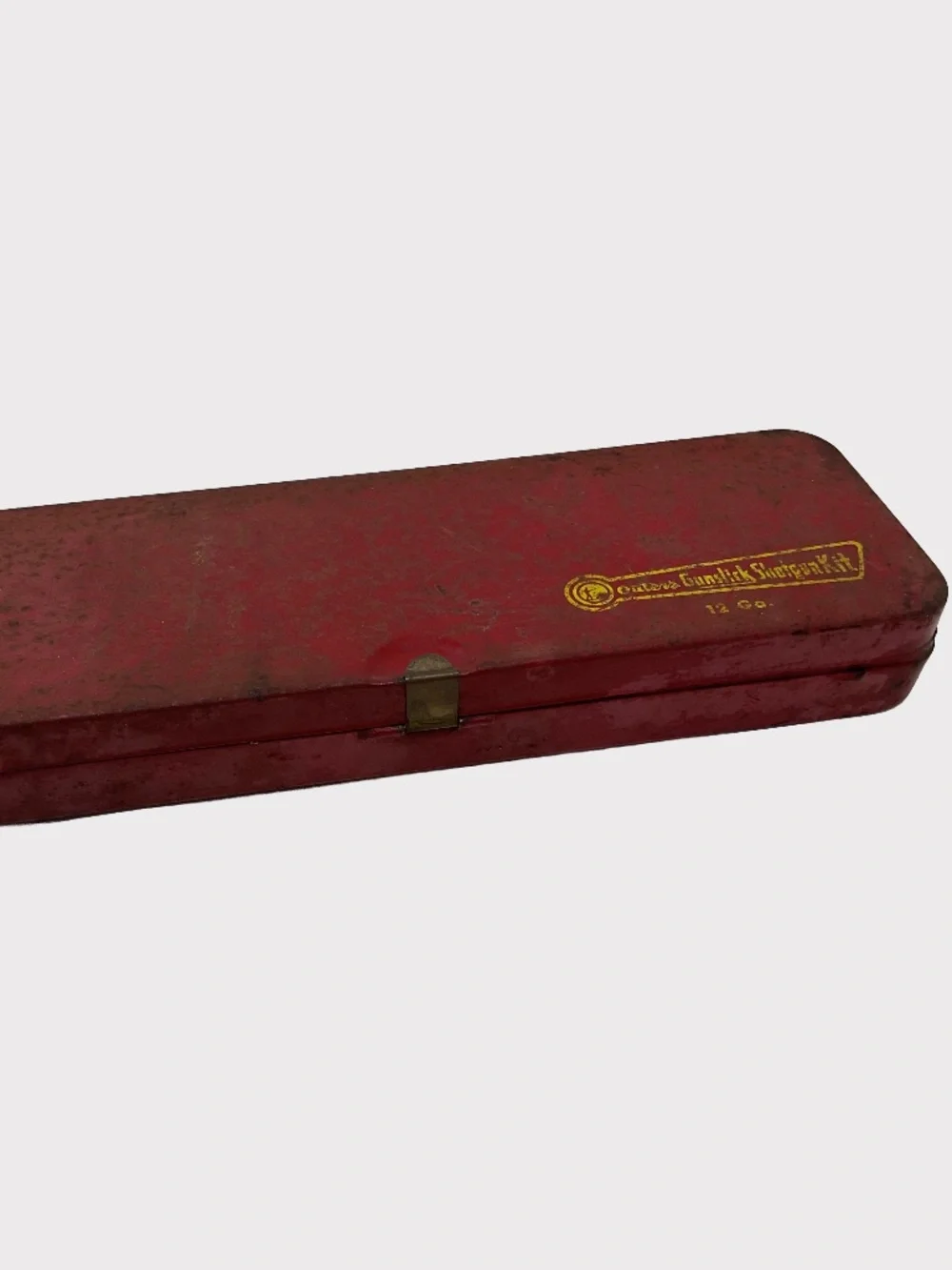 Antique Metal Outers Gunslick 12 Ga. Shotgun Cleaning Kit Tin (Model No. 478)